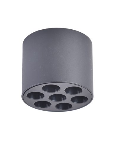 Foco de superficie LED Norna Negro 6W 570Lm 4000K