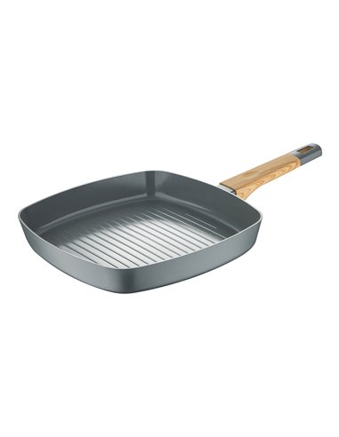 Sarten asador 28 cm aluminio prensado ind earth grey sg-6754 san ignacio