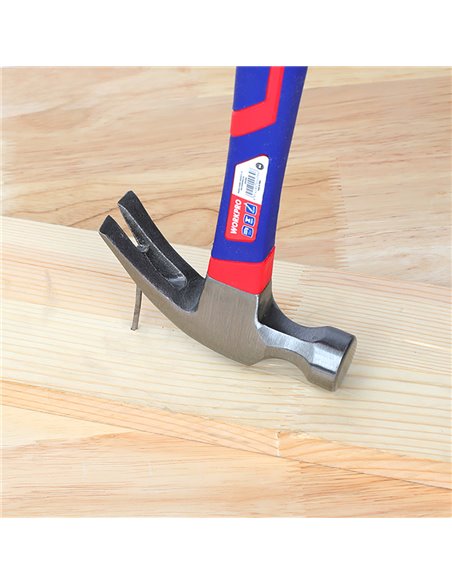 Martillo de carpintero de 225g con mango de fibra de vidrio workpro