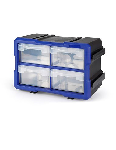 Organizador apilable de 4 cajones workpro