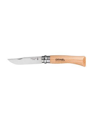 Navaja nº7 de acero inoxidable hoja 8cm. puño madera de haya. opinel