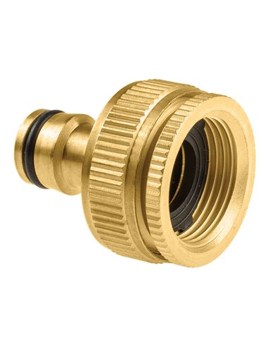 Conector a grifo jardín de 3/4" o 1" laton brass cellfast