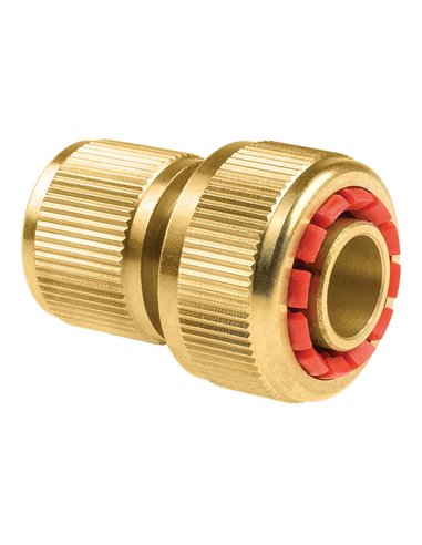 Conector rápido stop de laton brass para manguera de 19 mm cellfast