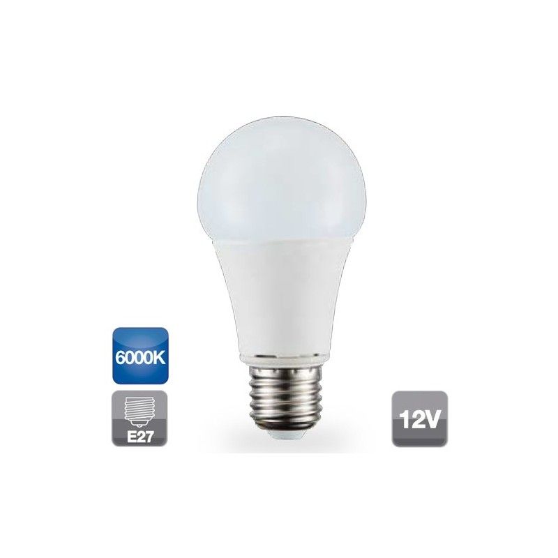 Lâmpada LED 12V 9W E27 padrão 6000K 806 lm GSC 2002319