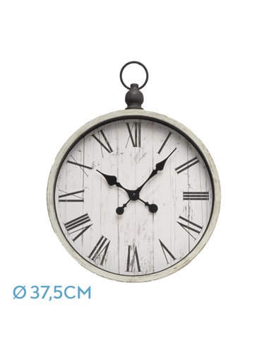 Reloj De Pared Velvet Beis 44x37,5x6cm Agujas Retro