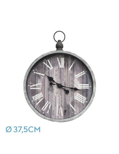 Reloj De Pared Velvet Rustico 44x37,5x6cm Agujas Retro