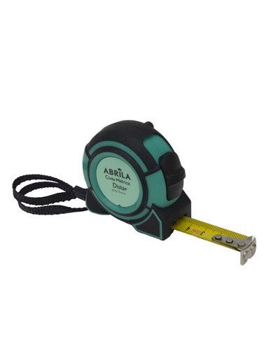 Cinta Metrica Distar 3mx16mm Negro/verde C/bloqueo ,enganche Magnetico,clip Y Asa Ergonomic