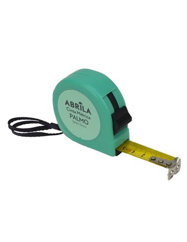 Cinta Metrica Palmo 5mx19mm Verde C/bloqueo, Enganche Magnetico,clip Y Asa