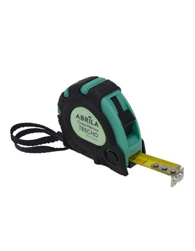 Cinta Metrica Trecho 3mx16mm Negro/verde Autobloqu Eo,enganche Magnetico,clip,antideslizane