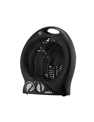 Termoventilador Electico Candil 2000w Negro 2potencias 3funciones, Termostato Reg. Seguro Y Asa 26,8x25,7x15,5cm