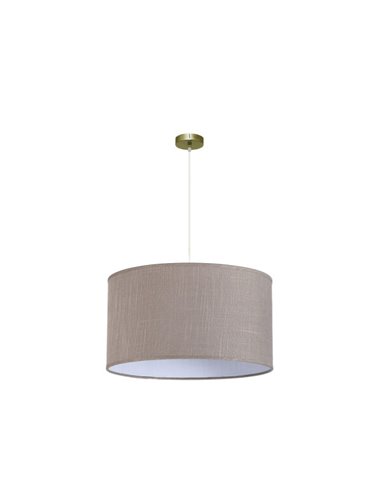 Colgante Happy 3xe27 Cuero/gris Regx60x60 Cm Sin Difusor