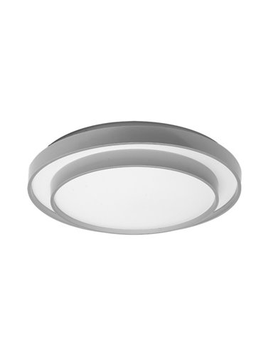 Plafon Fana 60w 3000-4200-6500k Blanco/plata 4,8x50x50cm 5400lm C/remoto