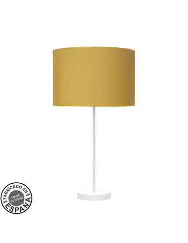 Sobremesa Alto Moda 1xe27 Blanco/amarillo 63x30x30