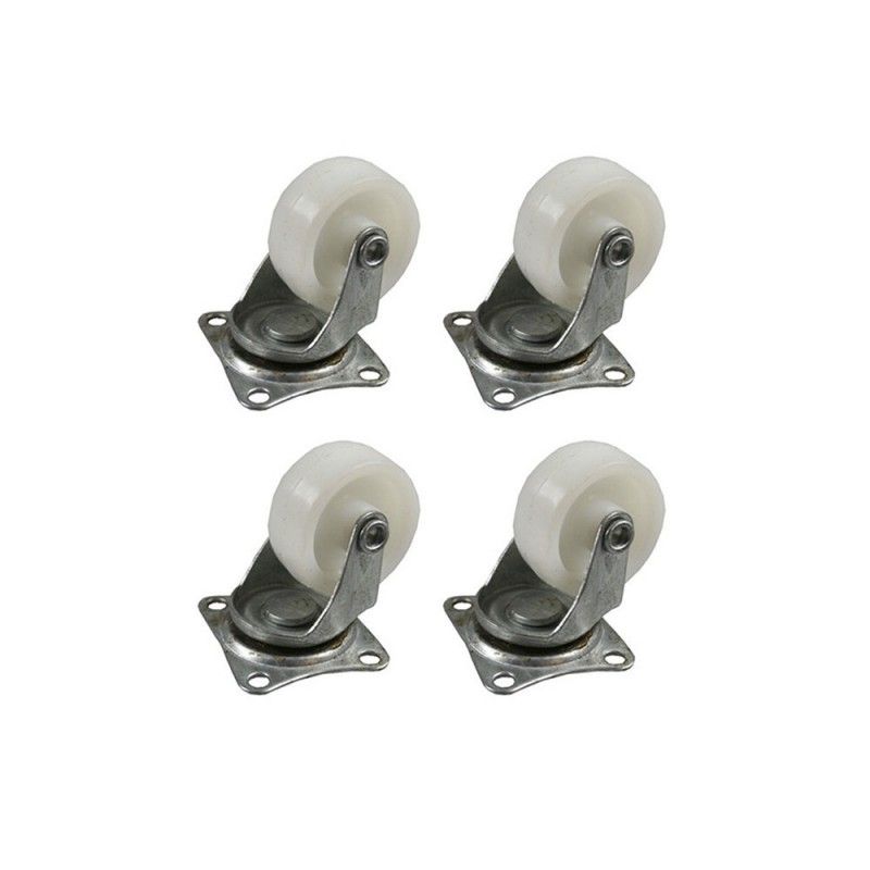 Set 4 ruedas 32mm blancas EDM 85961