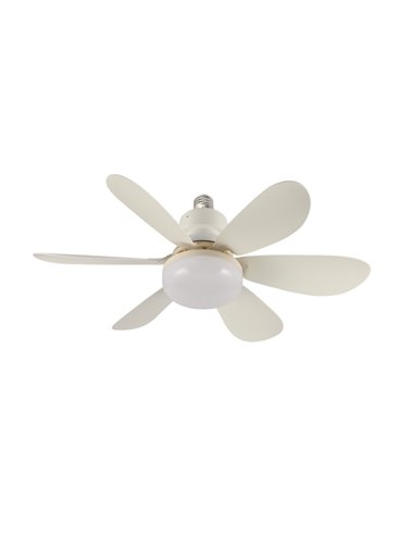 Ventilateur de Plafond LED Nikiya Blanc 18W – Polyvalence, Efficacité et Style