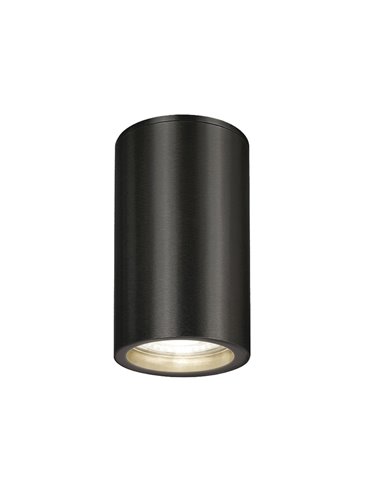 Lampara Techo Foco Gu10 Ip65 Negro Aplique Techo, Luz Jardín, Lámpara Jardín, Luz Exterior, Aplique Jardín