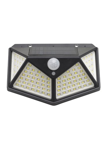 Aplique Solar Led Con Sensor De Luz y De Movimiento 270 Lumenes Ip4x Foco Led A Bateria, Foco Solar.