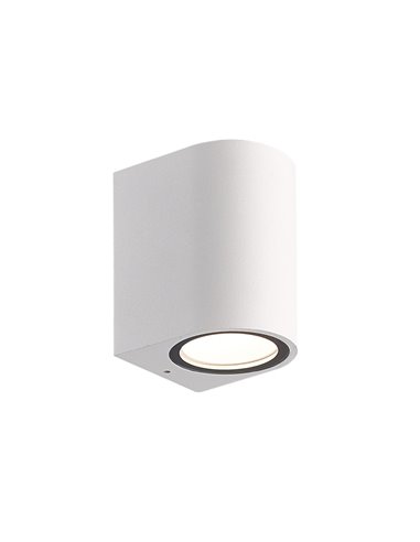 Lampara Aplique Oval Exterior GU10 IP65 Color Blanco Aplique Techo, Luz Jardín, Lámpara Jardín, Luz Exterior, Aplique Jardín