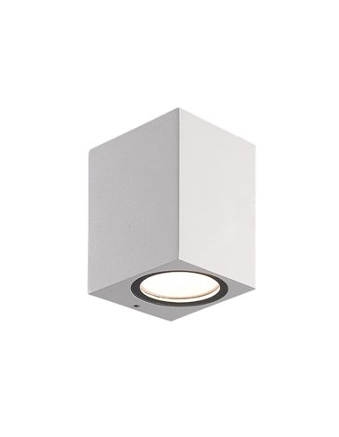 Lampara Aplique Cuadrado GU10 IP65 Color Blanco Aplique Techo, Luz Jardín, Lámpara Jardín, Luz Exterior, Aplique Jardín