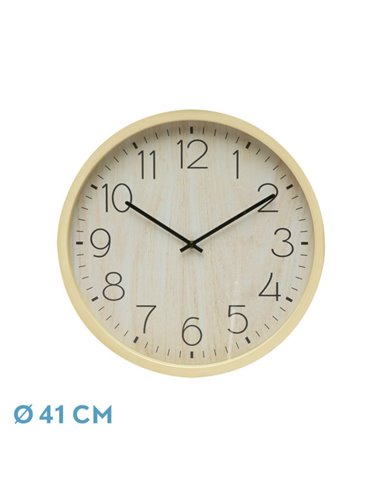 Reloj De Pared Padron Haya 41x41x5 Cm Movimiento Continuo