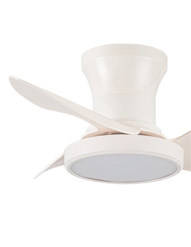 Ventilador de techo LED Reel Blanco 20W 1900Lm CCT Dim