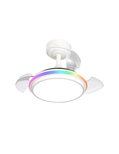 Ventilador LED Antila Mini XS RGB Blanco 40W 3500Lm CCT Dim