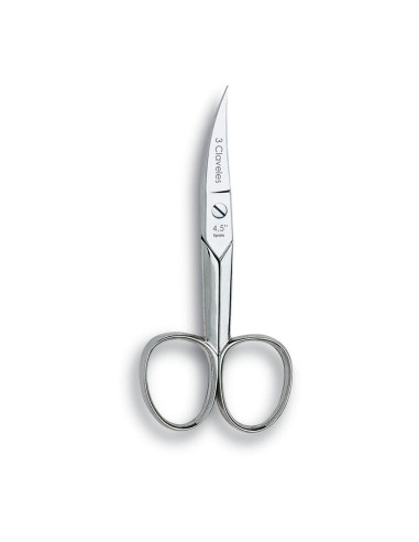 Curved nail scissors 4.5" 3 CLAVELES