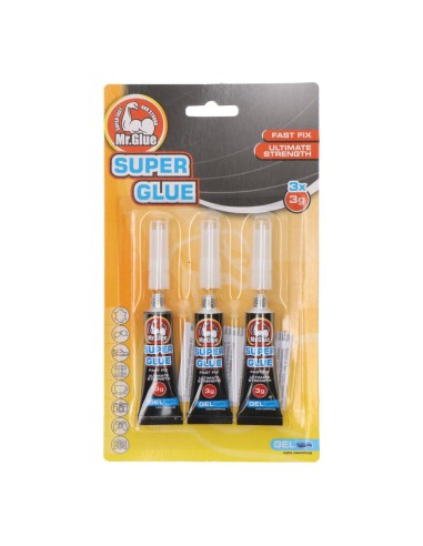 Colla gel cianoacrilica 3x3g MR.GLU 069780