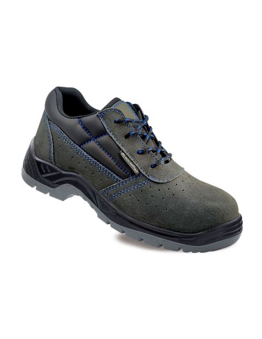 Scarpe antinfortunistiche S1P in pelle scamosciata traforata metalfree taglia 39 BLACKLEATHER