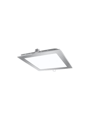 Downlight led 7w níquel 3000ºk cuadrado