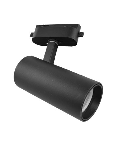 Proyector de carril cute gu10 negro