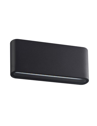 Aplique exterior ip65 lupo 4000k negro