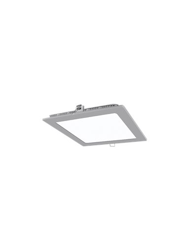 Downlight led 4w plata 6000ºk cuadrado