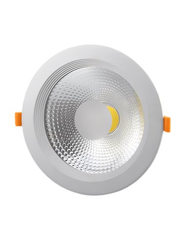 Downlight led cob 25w plata 4000ºk