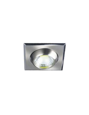 Empotrable cuadrado plata 6w cob 87º 6000ºk