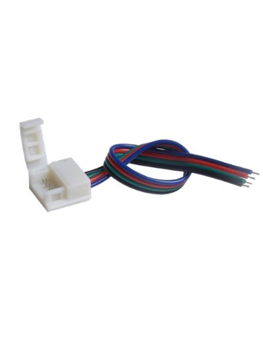 Conector inicio clip para tira rgb 10mm 12/24v