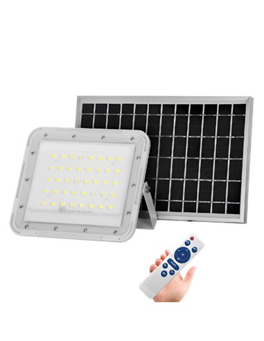 Proyector solar lite 100w 3.2v15ah rf+panel solar