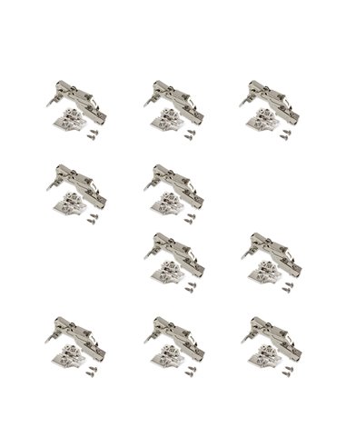 Emuca Hinge, D. 35 mm, insert, soft close, 165º opening, Euro screw, 10 pcs.