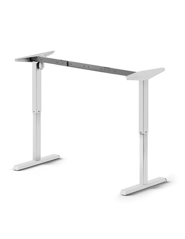 Emuca Mesa motorizada regulable en altura Lift Table, Acero, Pintado blanco