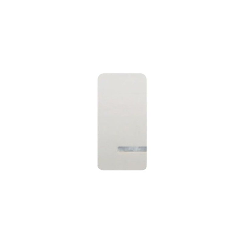 Chave para interruptor, interruptor ou cruz estreita BRANCA com luminosa BJC 16705-L