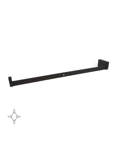 Emuca Barre de penderie pour armoire avec lumière LED, réglable 858-1.008 mm, batterie amovible, détecteur de mouvement, Lumière