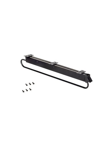 Emuca Self extractable hanger for very deep wardrobes, 800, Black painted, Steel and Plastic