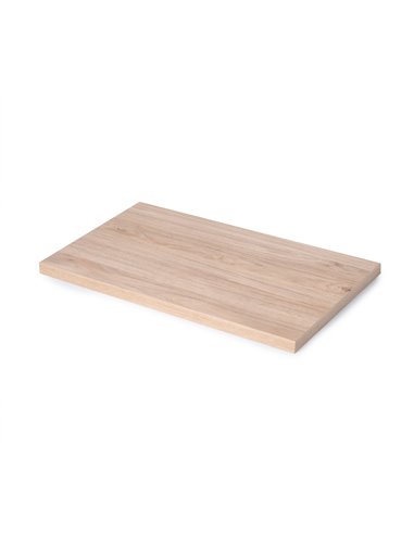 Emuca Tablero para mesa, 900x500mm, espesor 30mm, Madera, Efecto roble