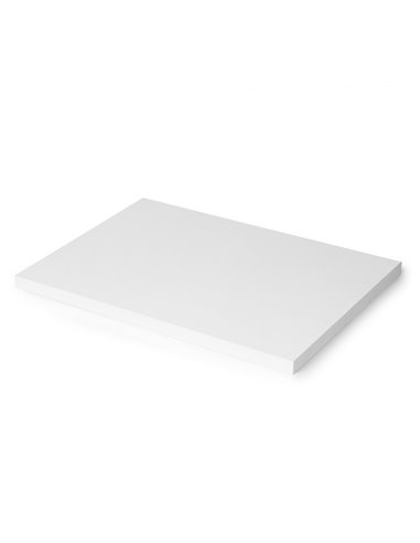 Emuca Tablero para mesa, 1150x750mm, espesor 30mm, Madera, Pintado blanco