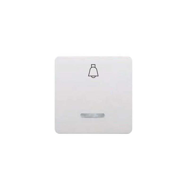 Tecla pulsador campana ancha BLANCA con luminoso BJC 17716-L