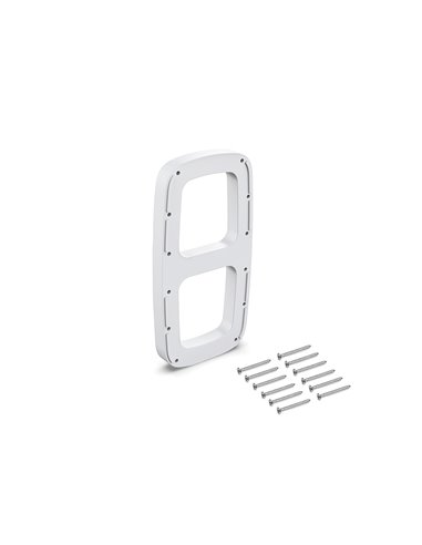 Emuca Side supplément pour cintre pliant pour armoire Sling, Plastique, Blanc, 2 unités