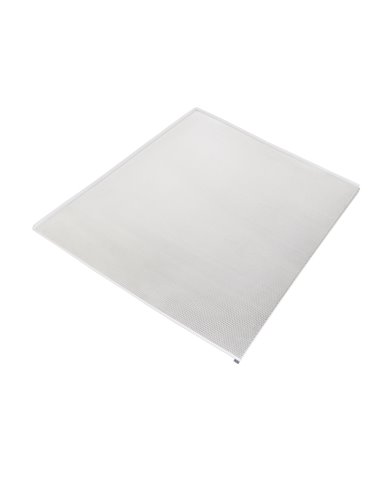 Protetor de fundo Emuca para móveis de cozinha, placa 16mm, módulo 1.000mm, 968x580mm, Plástico e Alumínio, Alumínio natural EMU