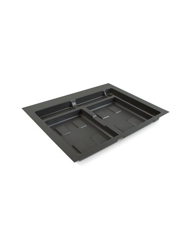 Emuca Base per contenitori per cassetti da cucina, modulo 600mm, Grigio antracite