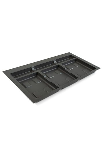 Emuca Base per contenitori per cassetti da cucina, modulo 800mm, Grigio antracite