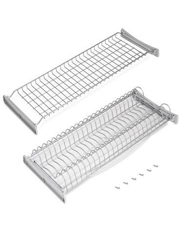 Emuca Escurreplatos para módulos altos Suprastar, módulo 800mm, Acero, Pintado aluminio